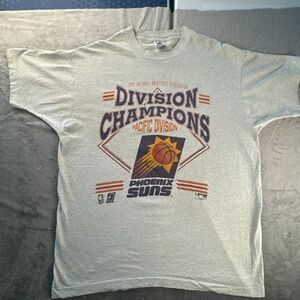 Vintage T Shirt XL Phoenix Suns 1993 Division Champions Single Stitch Made USA